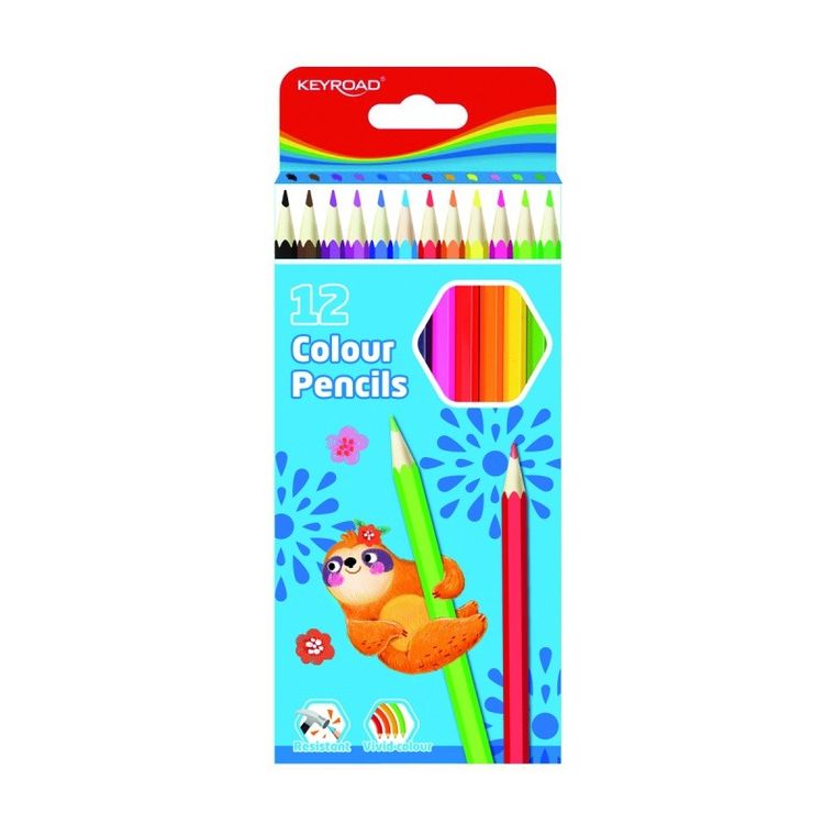 Keyroad, kredki, 12 szt.