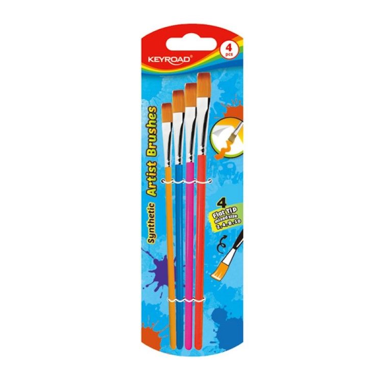 Keyroad, pędzle, 4 szt.
