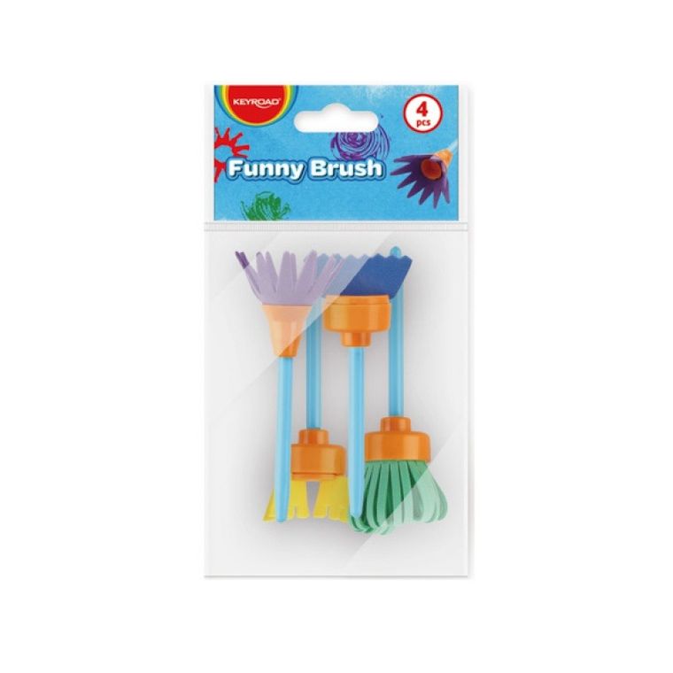 Keyroad, pędzle kreatywne, 4 szt.