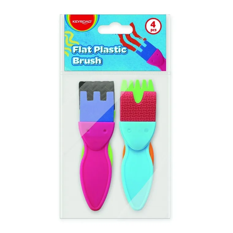 Keyroad, pędzle teksturowe, 4 szt.