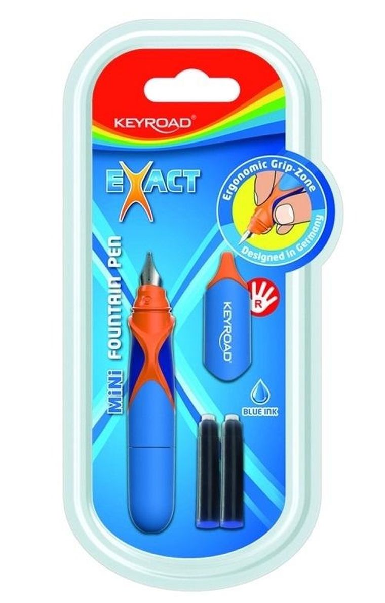 Keyroad, pióro wieczne + 2 naboje, niebieskie