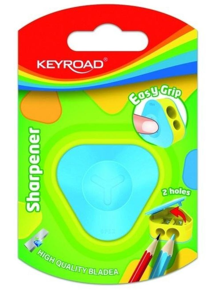 Keyroad, temperówka plastikowa, podwójna