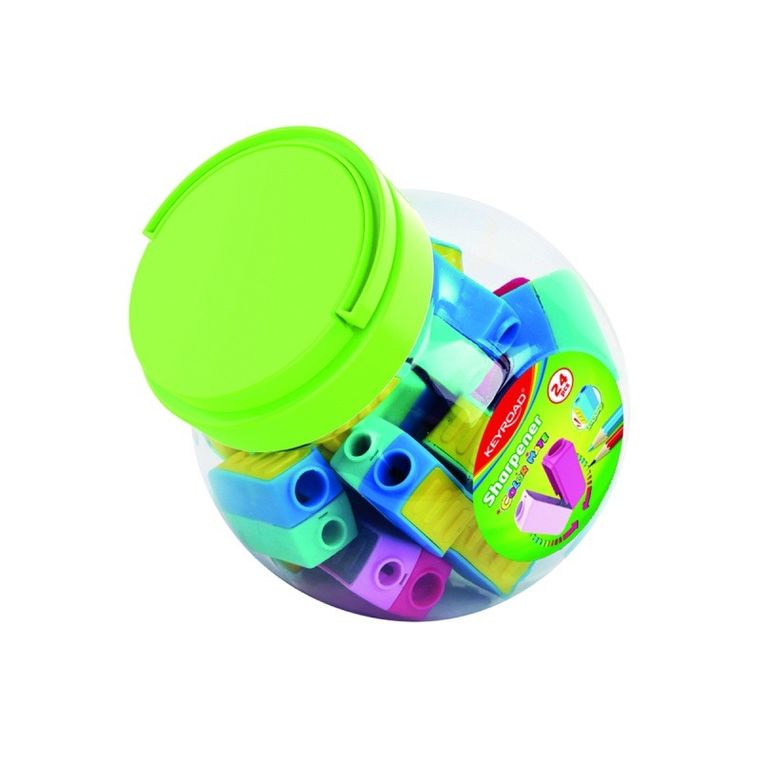 Keyroad, temperówka podwójna, plastikowa