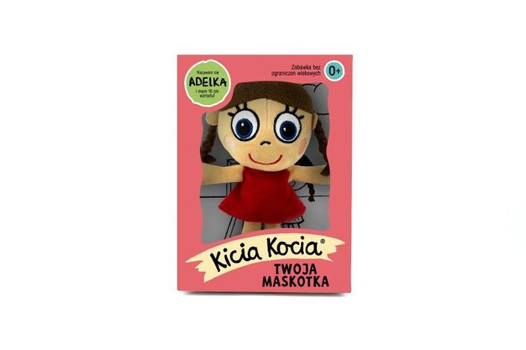 Kicia Kocia, Adelka w pudełku, maskotka