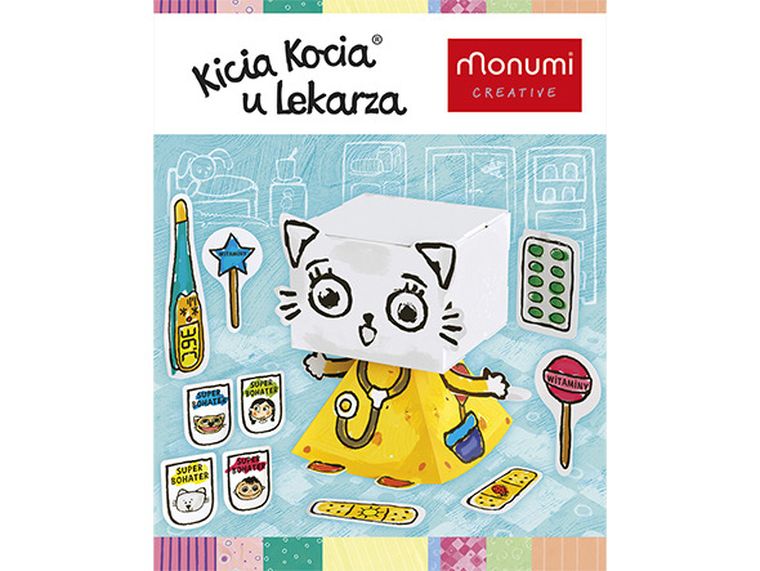 Kicia Kocia u lekarza. Kolorowanka 3D Creative Head
