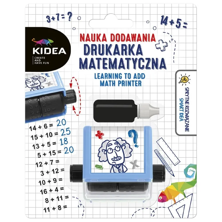 Kidea, drukarka matematyczna, nauka dodawania