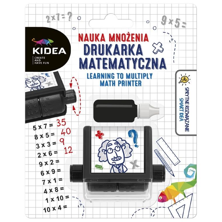 Kidea, drukarka matematyczna, nauka mnożenia