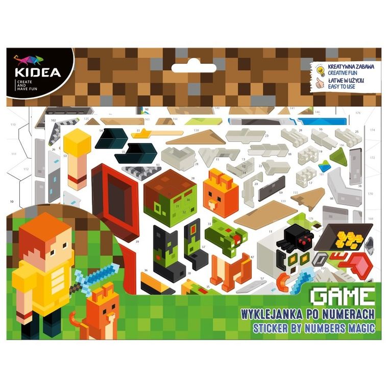 Kidea, Game, wyklejanka po numerach