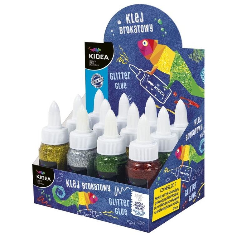 Kidea, klej brokatowy, 50 ml