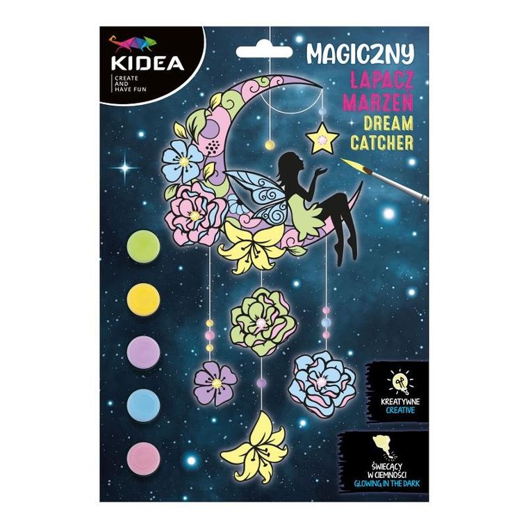 Kidea, magiczny łapacz marzeń, świecący w ciemności, zestaw kreatywny