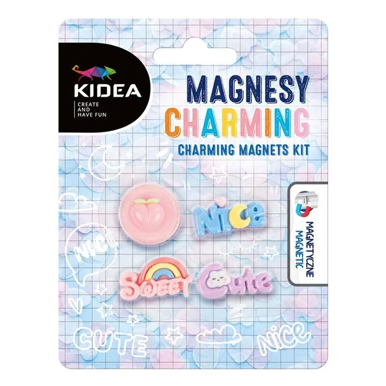 Kidea, magnesy, charming, 4 szt.