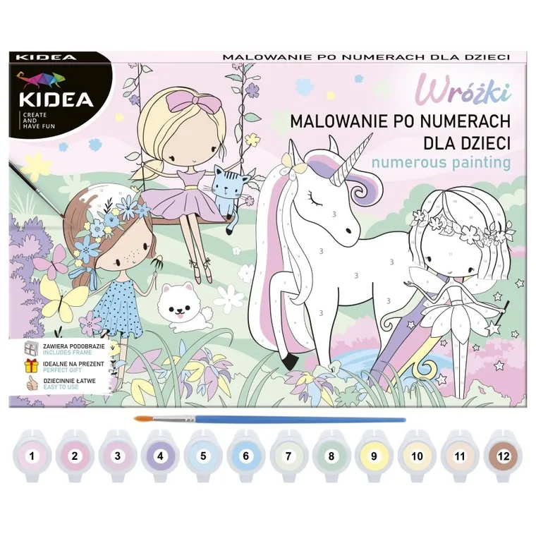 Kidea, malowanie po numerach, wróżki