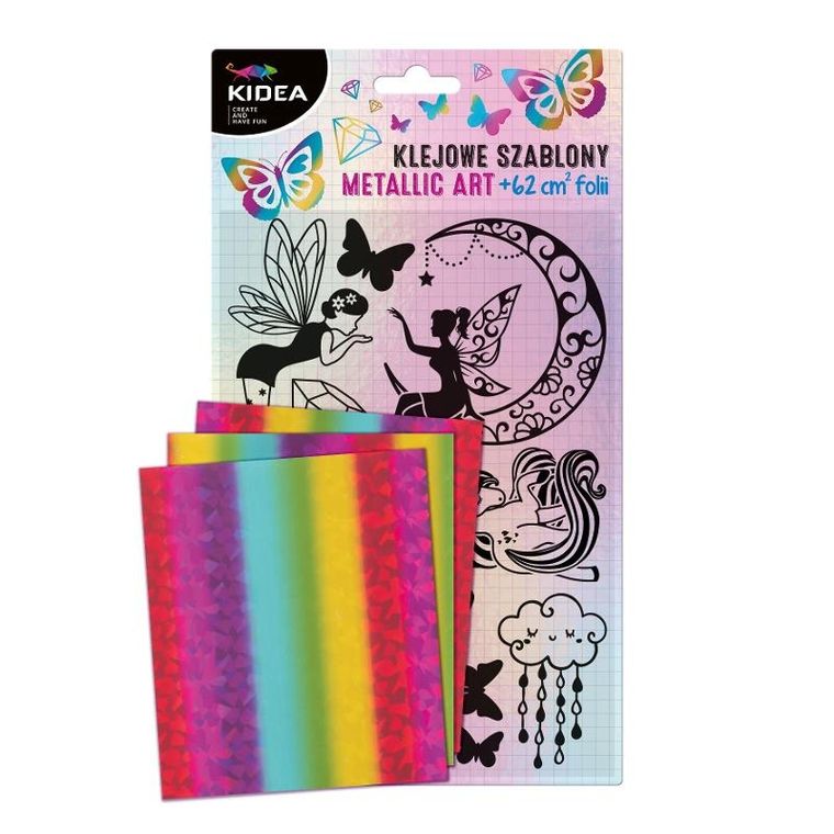 Kidea, Metallic Art Magic, klejowe szablony