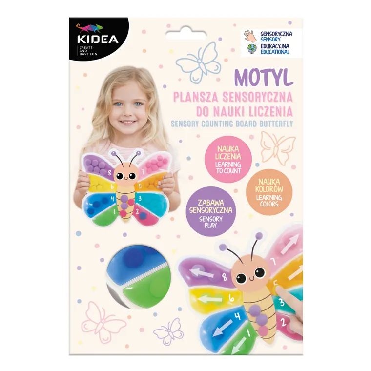 Kidea, Motyl, plasza sensoryczna, nauka liczenia