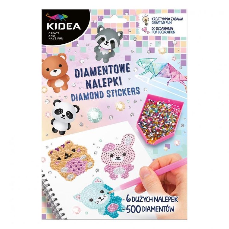 Kidea, naklejki diamentowe, Wesołe Zwierzęta
