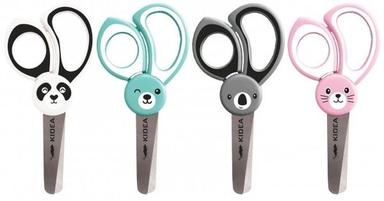 Kidea, nożyczki metalowe z miarką, 1 szt.