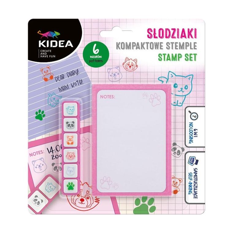 Kidea, Słodziaki, kompaktowe, 6 kolorów