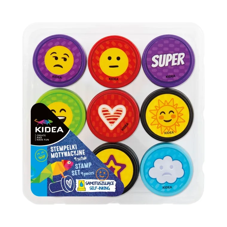 Kidea, stempelki motywacyjne, 9 szt.