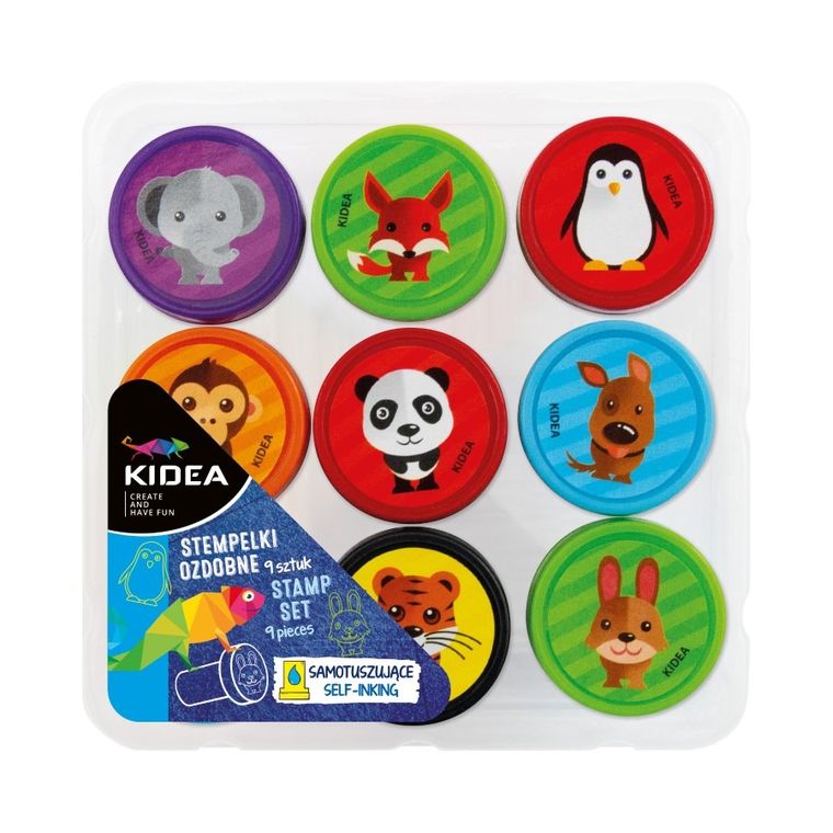 Kidea, stempelki ozdobne, 9 szt.