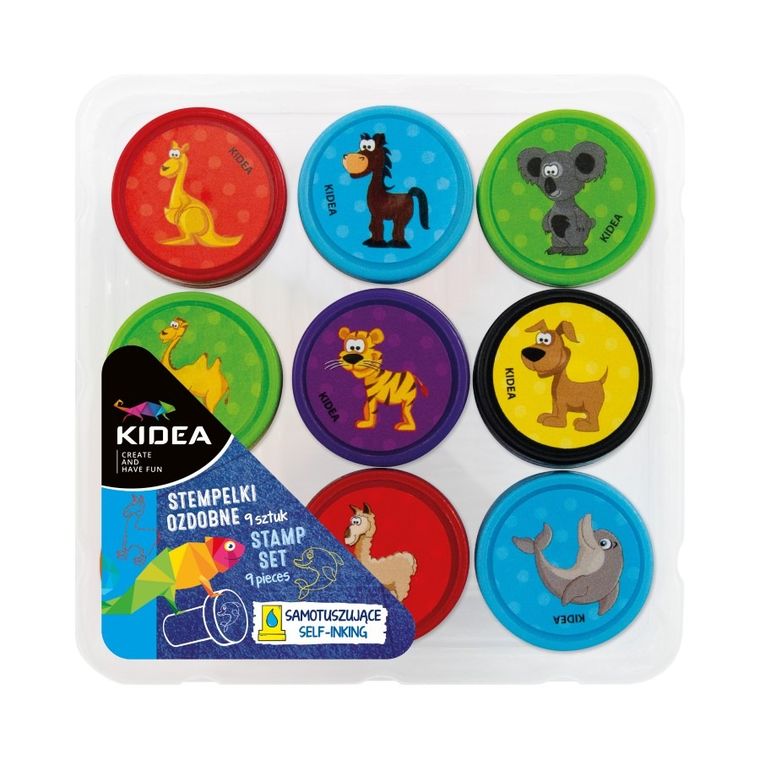 Kidea, stempelki ozdobne, 9 szt.