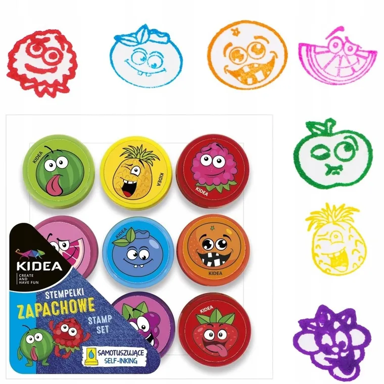 Kidea, stempelki zapachowe samotuszujące, 9 szt.