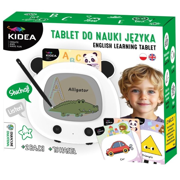 Kidea, Tablet do nauki języka angielskiego, biały