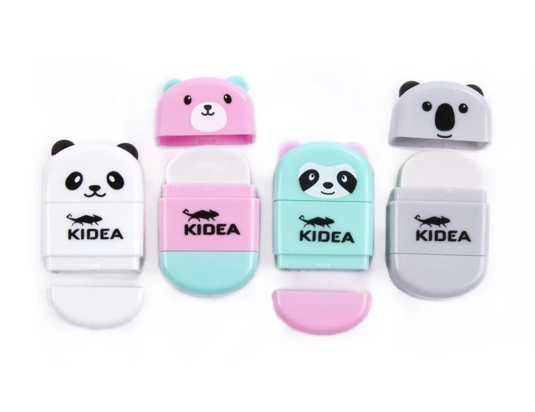 Kidea, temperówka z gumką, misie