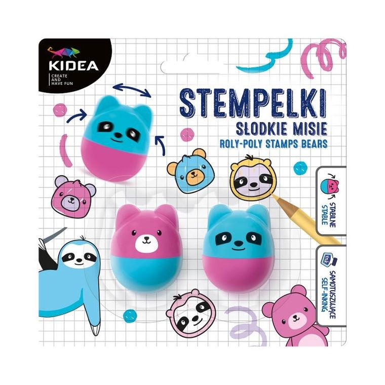 Kidea, Wańka Wstańka, stempelek, misie