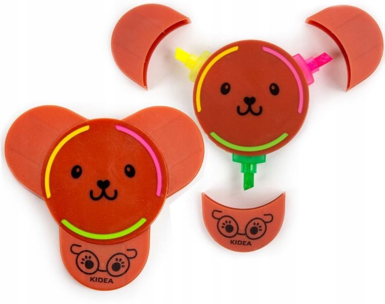 Kidea, zakreślacz, 3 kolory, 1 szt.