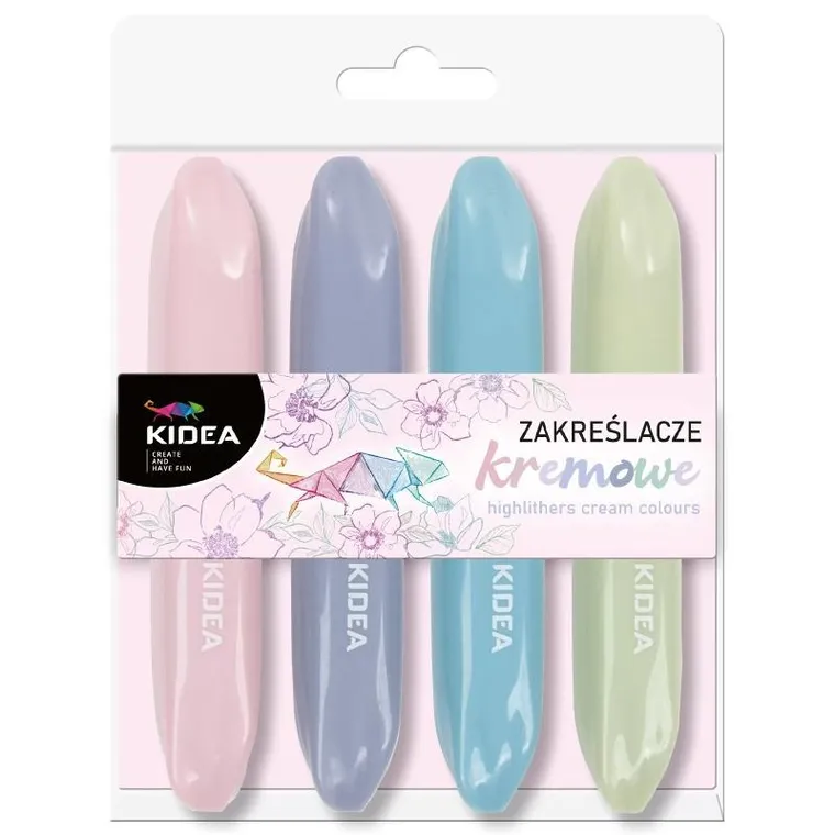 Kidea, zakreślacze, kremowe, future