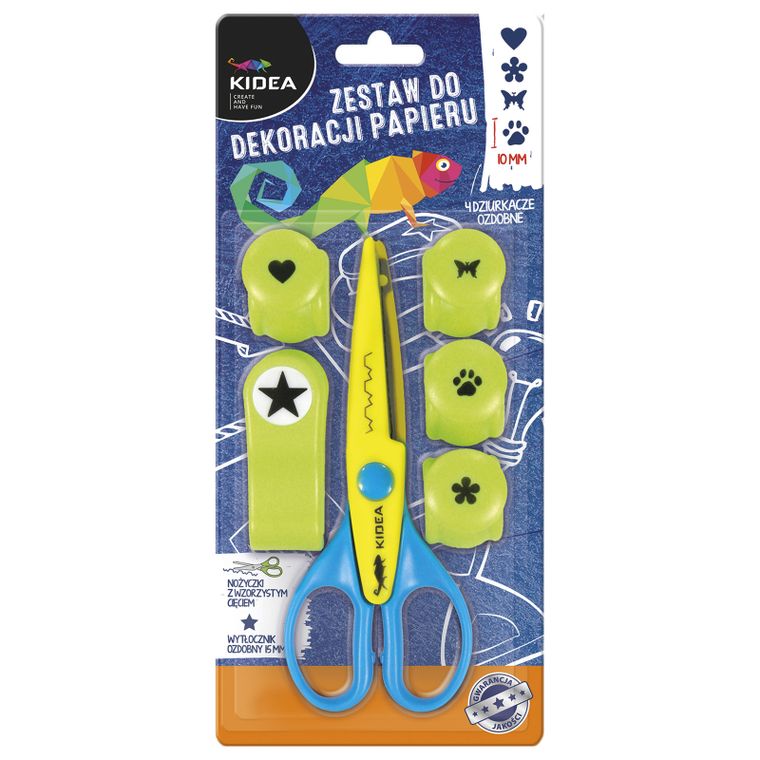Kidea, zestaw do dekoracji papieru, 6 szt.