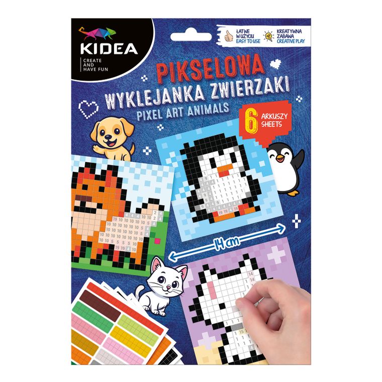 Kidea, Zwierzaki, pikselowa wyklejanka