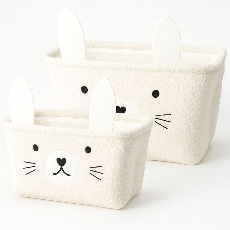 Kids Collection, Nimi, pluszowe koszyki na zabawki, 2 szt.