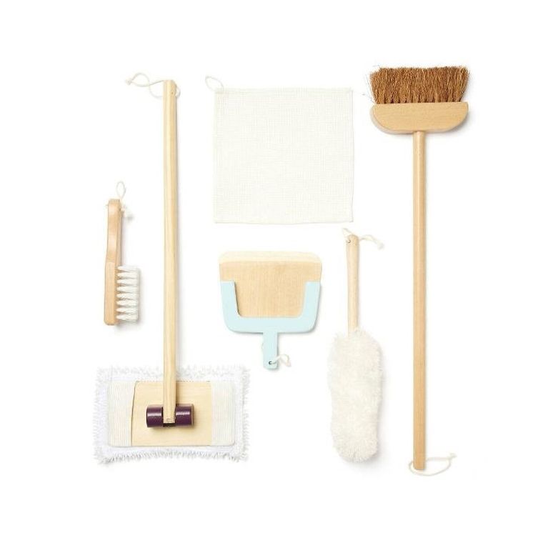 Kid's Concept, Kid's Hub, drewniany zestaw do sprzątania