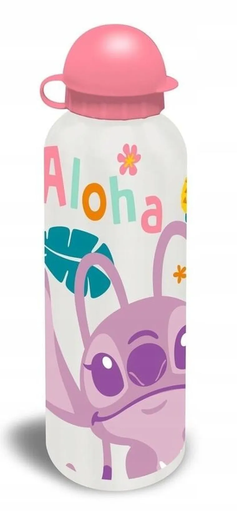 Kids Euroswan, Lilo i Stitch, Stitch i Angel, bidon aluminiowy z ustnikiem, 500 ml