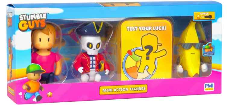 Kids World, Stumble Guys, zestaw mini figurek, 4 szt.