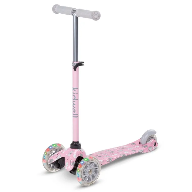 Kidwell, Uno, hulajnoga 3-kołowa LED, balansowa, cats