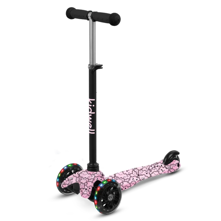 Kidwell, Uno, hulajnoga 3-kołowa LED, balansowa, clouds