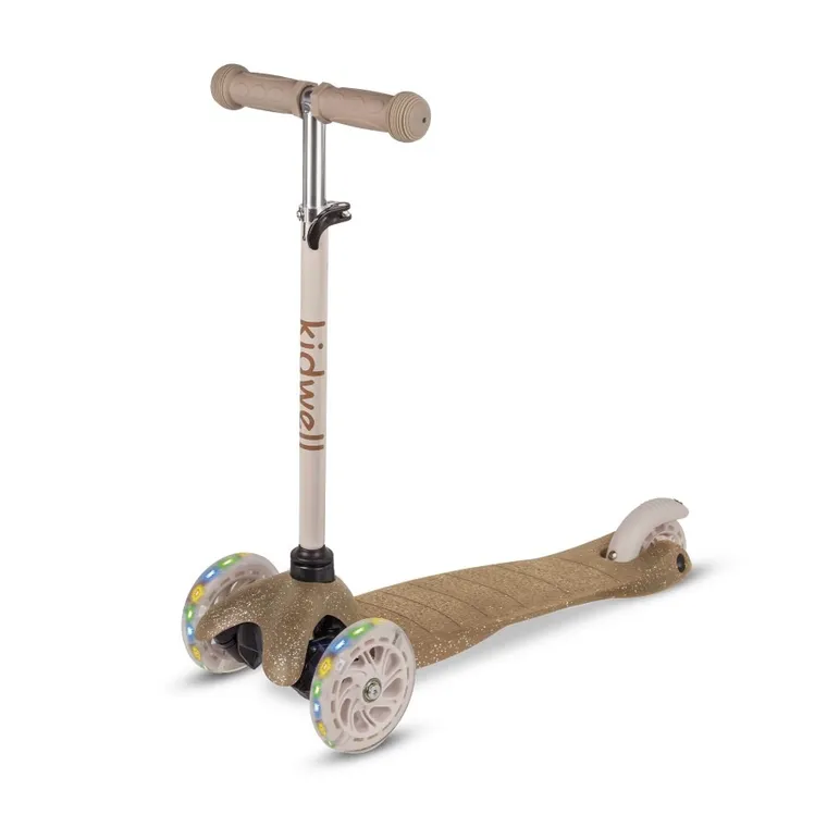 Kidwell, Uno, hulajnoga 3-kołowa LED, balansowa, złota