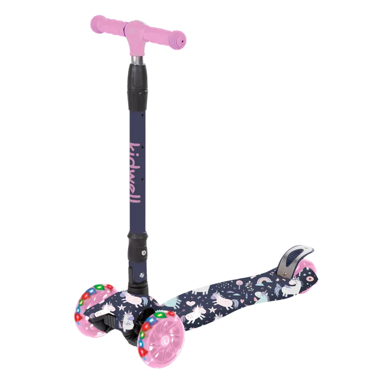 Kidwell, Vento, hulajnoga 3-kołowa, balansowa, niebieska w jednorożce