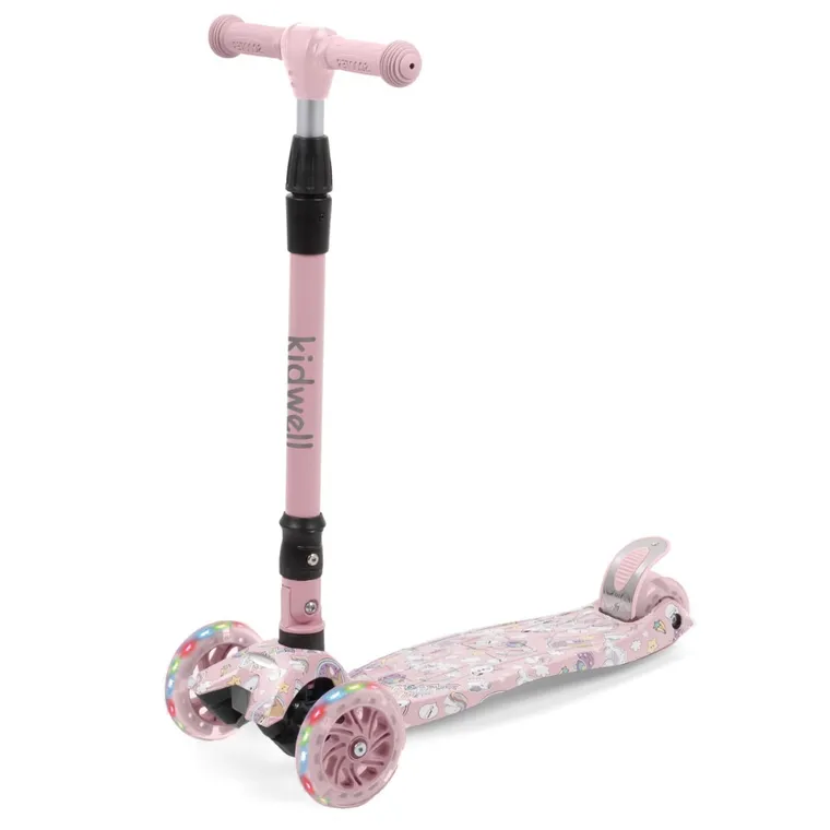 Kidwell, Vento, hulajnoga 3-kołowa, balansowa, różowa w jednorożce