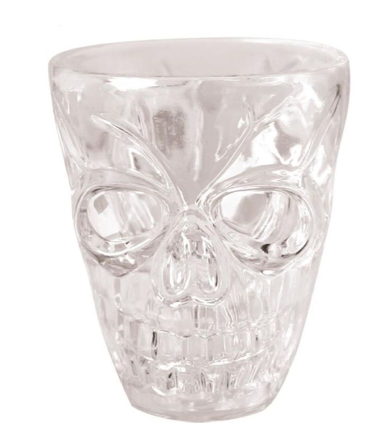 Kieliszki, halloween, czaszka, zestaw 4 szt.