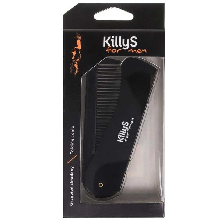 KillyS, For Men Folding Comb, składany grzebień do włosów