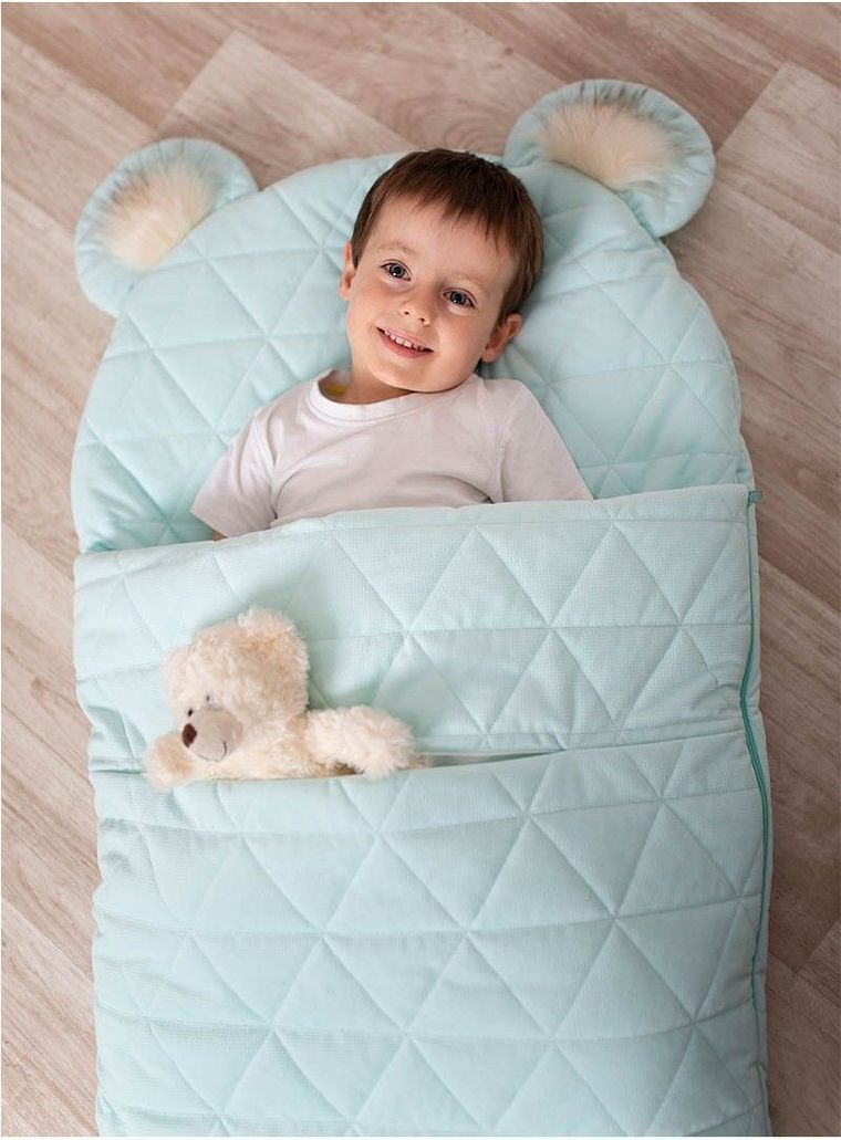 Kinder Hop, Dream Catcher, Triangles, śpiworek, aquamarine, 120-60 cm