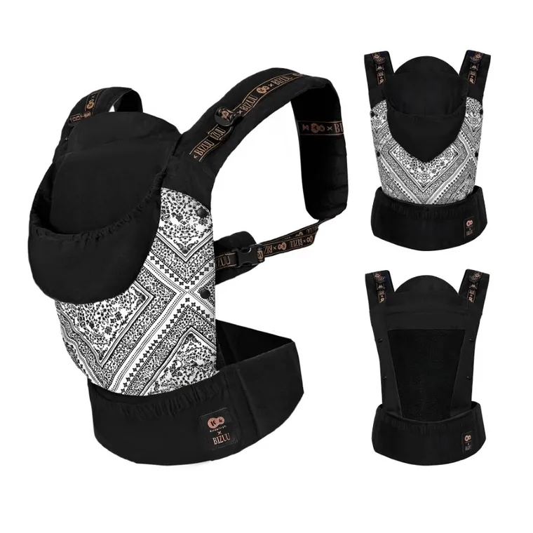 Kinderkraft, Bizuu, Huggy, nosidełko ergonomiczne, Lunar Black