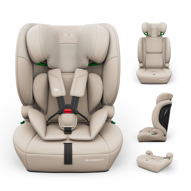 Kinderkraft, Comfort Up 2 Plus, i-Size, fotelik samochodowy, beige, 100-150 cm