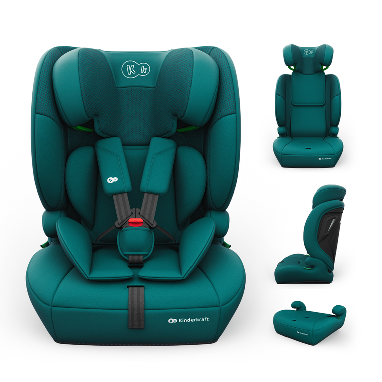Kinderkraft, Comfort Up 2 Plus, i-Size, fotelik samochodowy, green, 100-150 cm