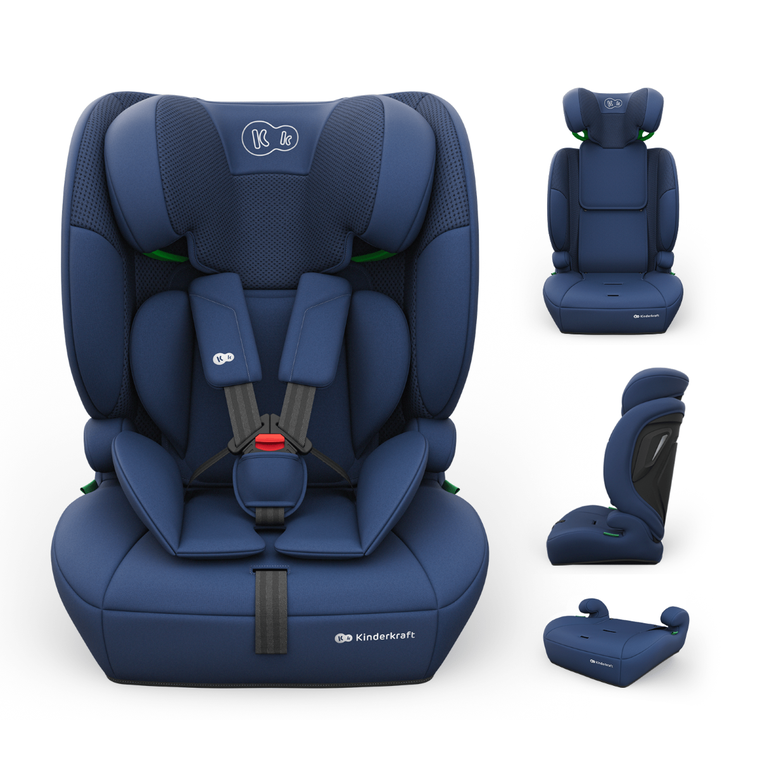 Kinderkraft, Comfort Up 2 Plus, i-Size, fotelik samochodowy, navy, 100-150 cm