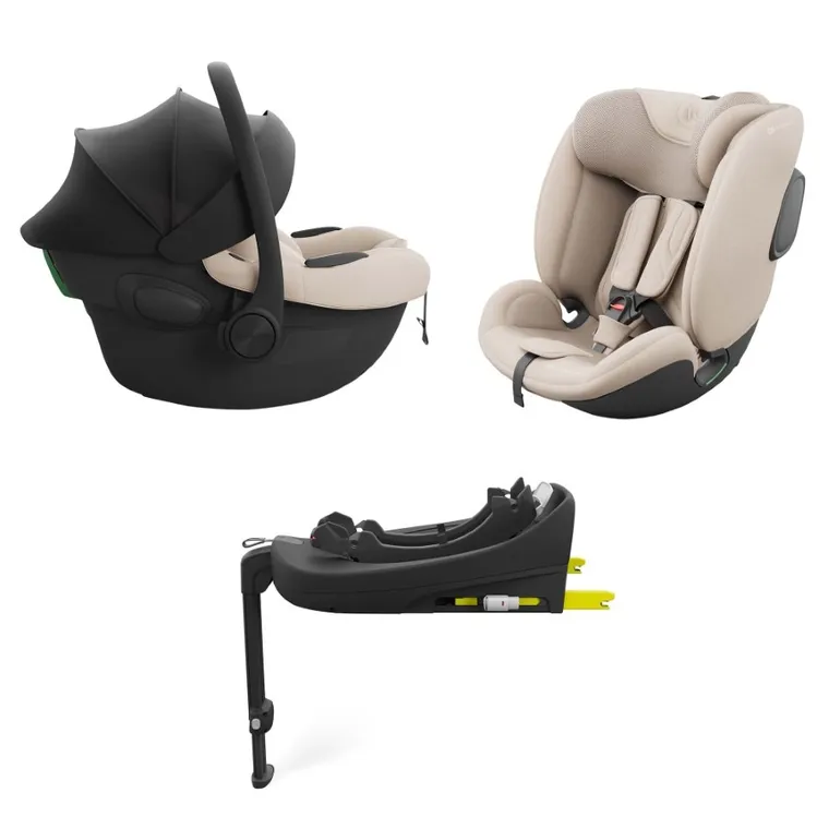 Kinderkraft, Endura Safe, 3w1, fotelik samochodowy, beige