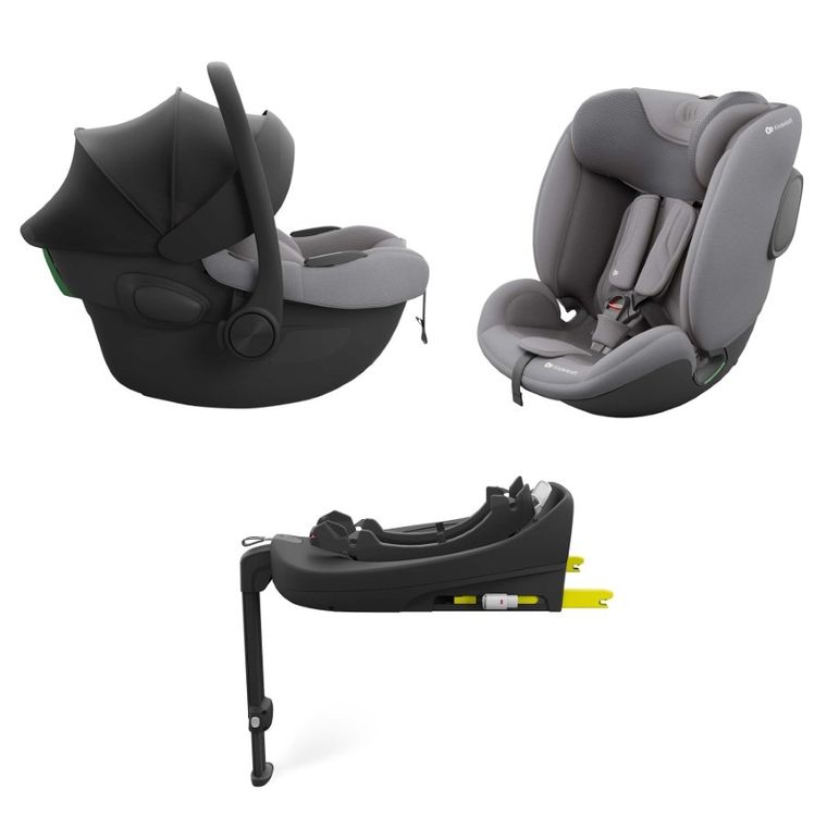 Kinderkraft, Endura Safe, 3w1, fotelik samochodowy, grey